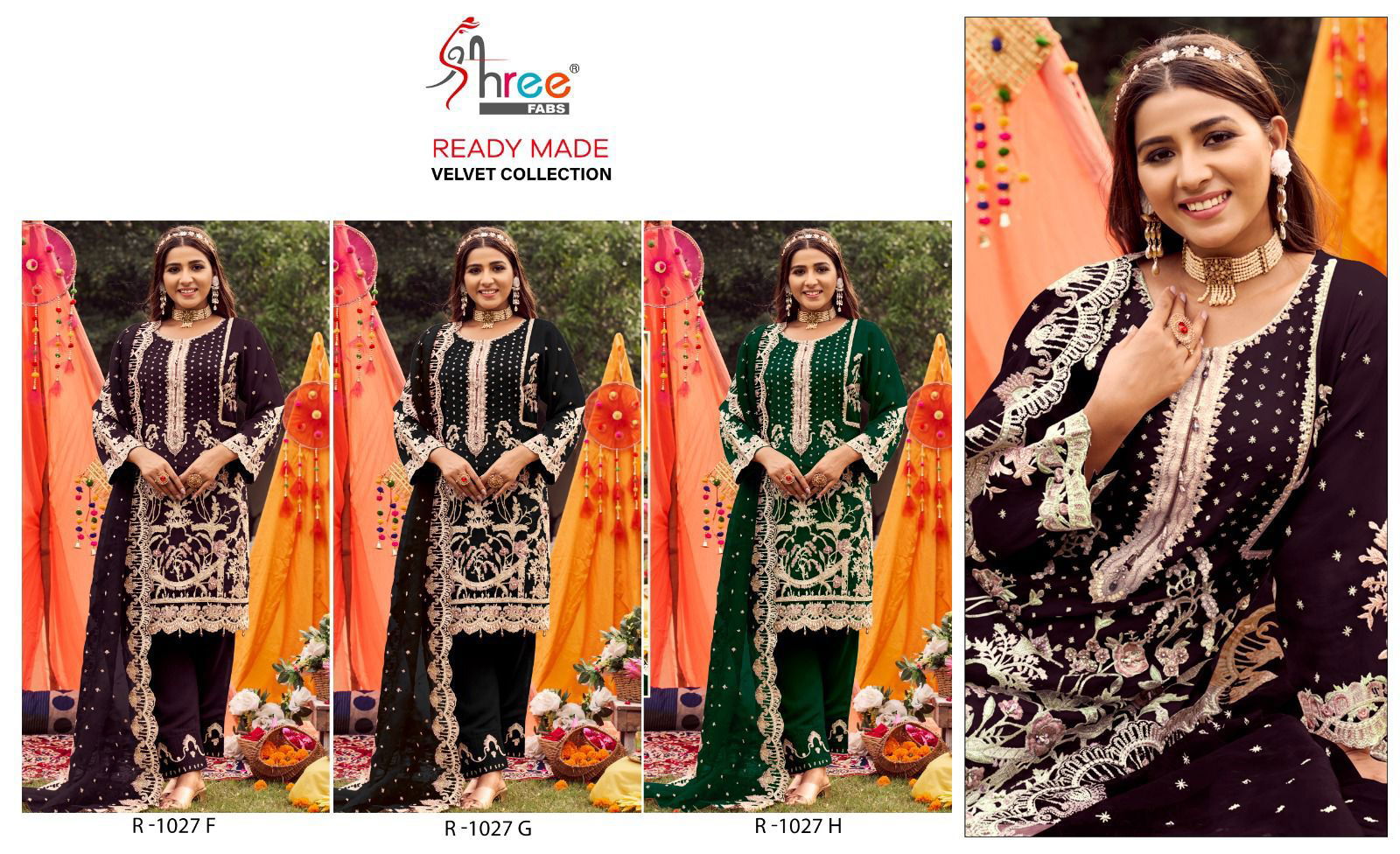 SV 1027 Designer Pakistani Readymade Suits Catalog